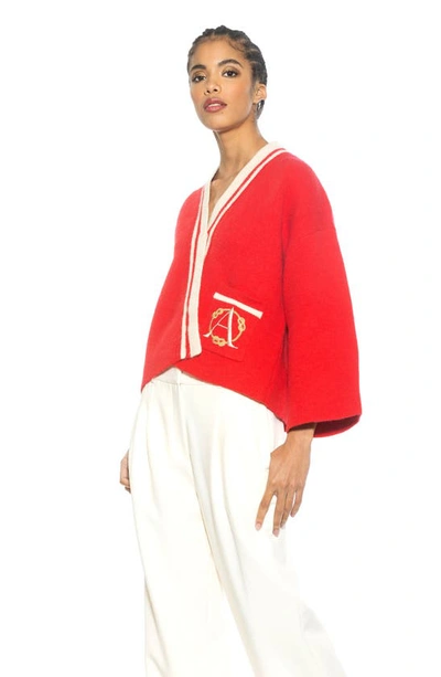 Alexia Admor Gabbi Cardigan In Red
