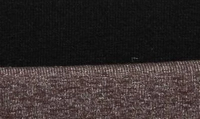 Shop Memoi Control Top Opaque 2-piece Tights Set In Brown Heather-black
