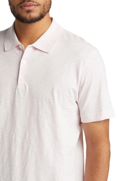 Shop Theory Bron D. Cosmos Polo In Soft Pink - 18s
