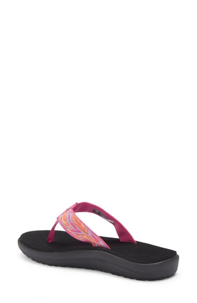 Teva Kids' Voya Flip Flop In Waves Rose Violet