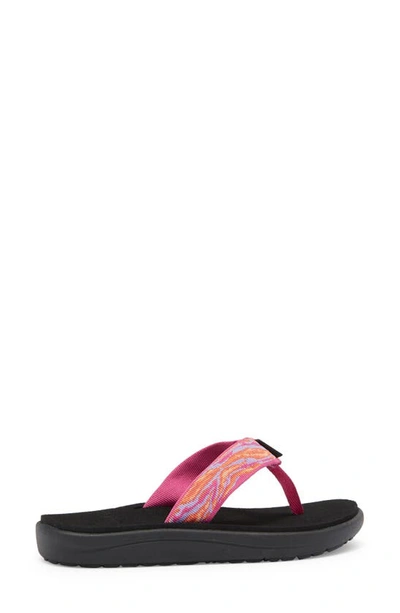 Shop Teva Kids' Voya Flip Flop In Waves Rose Violet