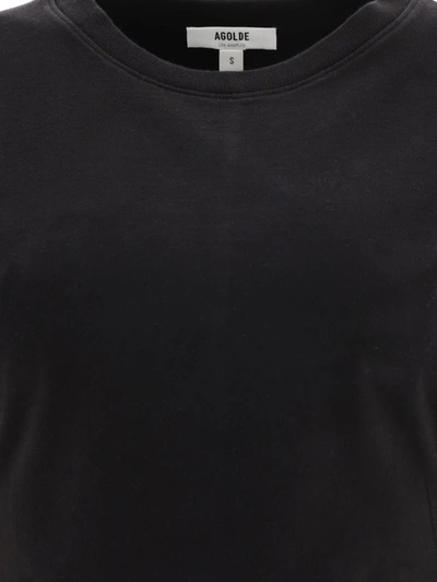 Shop Agolde "britt" T-shirt In Black
