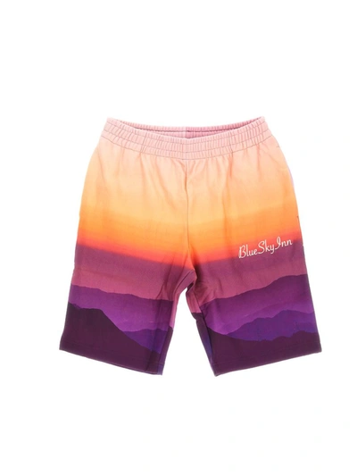 Shop Blue Sky Inn Shorts In Sunset Sun