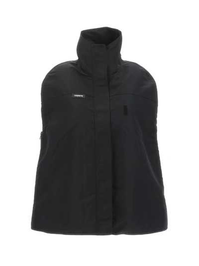 Coperni Logo-patch Bomber Cape In Black