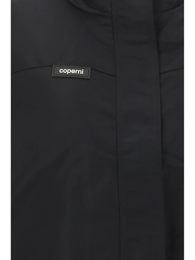 Coperni Logo-patch Bomber Cape In Black