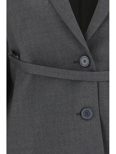 Shop Courrèges Jackets In Steel Grey