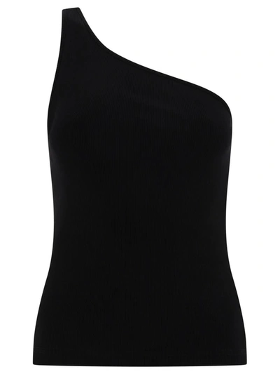 Shop Givenchy Asymmetric Top With Chain Detail In Black