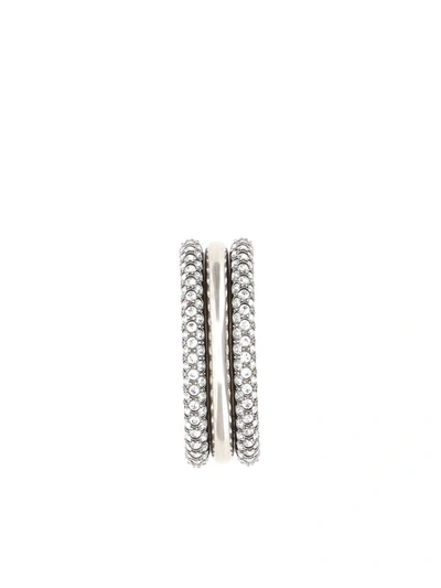 Shop Isabel Marant Bracelets In Transparent/silver