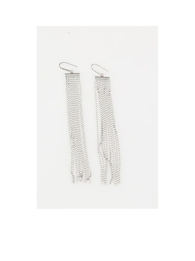 Shop Isabel Marant Earrings In Transparent/silver