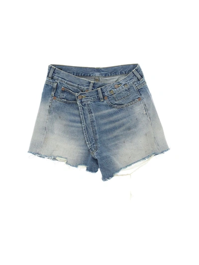 Shop R13 Shorts In Turner Blue
