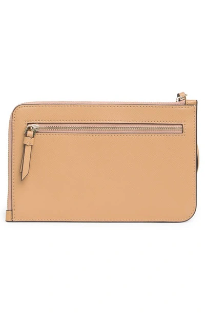 Shop Kate Spade Cameron Medium Wristlet In Light Fawn