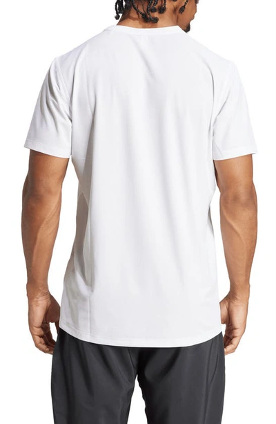 Shop Adidas Originals Adidas Own The Run Performance Running T-shirt In White