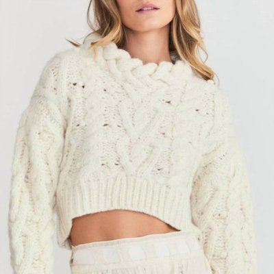 Shop Loveshackfancy Galiona Sweater In White