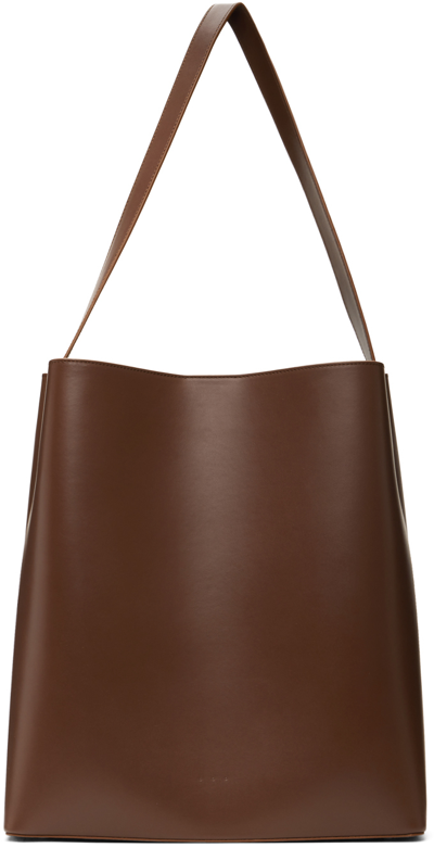 Shop Aesther Ekme Brown Sac Tote In 206 Brunette
