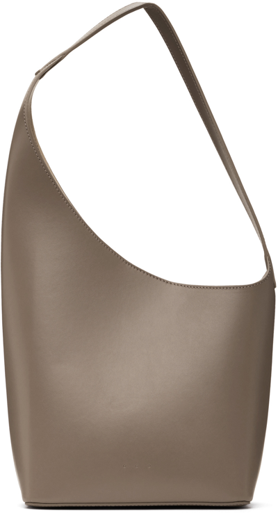 Shop Aesther Ekme Taupe Demi Lune Bag In 208 Earth