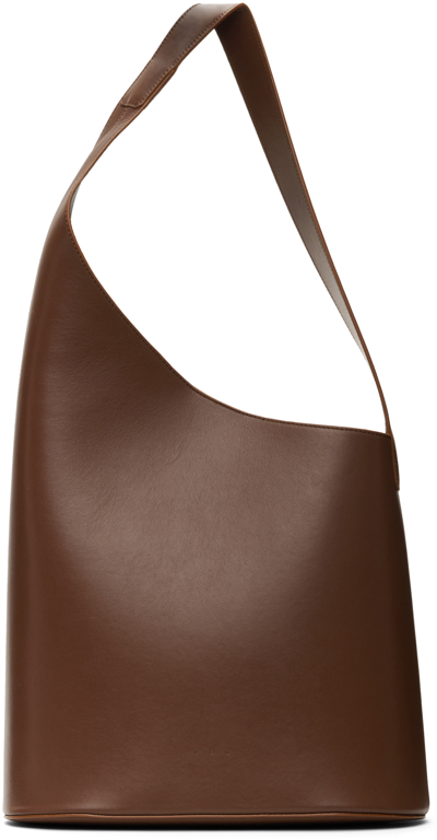 Shop Aesther Ekme Brown Lune Tote In 206 Brunette