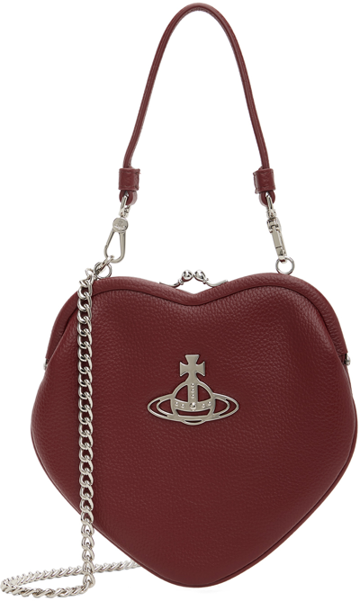 Shop Vivienne Westwood Red Belle Heart Frame Bag In H407 Red