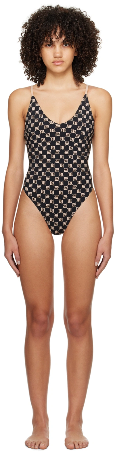 Shop Misbhv Black Monogram Swimsuit