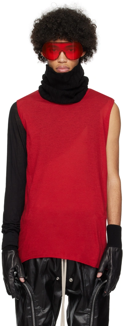 Shop Rick Owens Red Basic Tank Top In 03 Cardinal Red