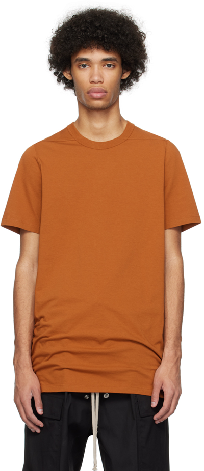 Shop Rick Owens Orange Level T-shirt In 53 Clay
