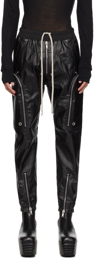 Shop Rick Owens Black Bauhaus Denim Cargo Pants In 09 Black