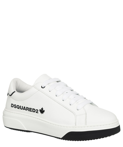 Pre-owned Dsquared2 Sneaker Herren Bumper Snm0321015016521062 White Leder Logo Schuhe In Weiss