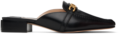 Tom Ford Whitney Crocodile-embossed Leather Mules In 1n001 Black