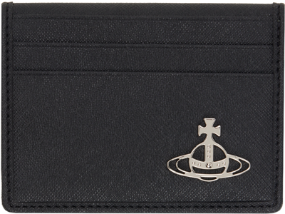 Shop Vivienne Westwood Black Hardware Bifold Card Holder In N401 Black