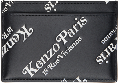Shop Kenzo Black  Paris 'gram' Card Holder