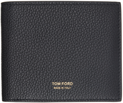 Shop Tom Ford Black Soft Grain Leather Wallet
