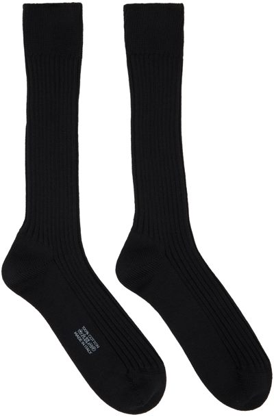 Shop Tom Ford Black Rib Socks