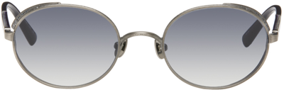 Shop Matsuda Silver M3137 Sunglasses In Antique Silver