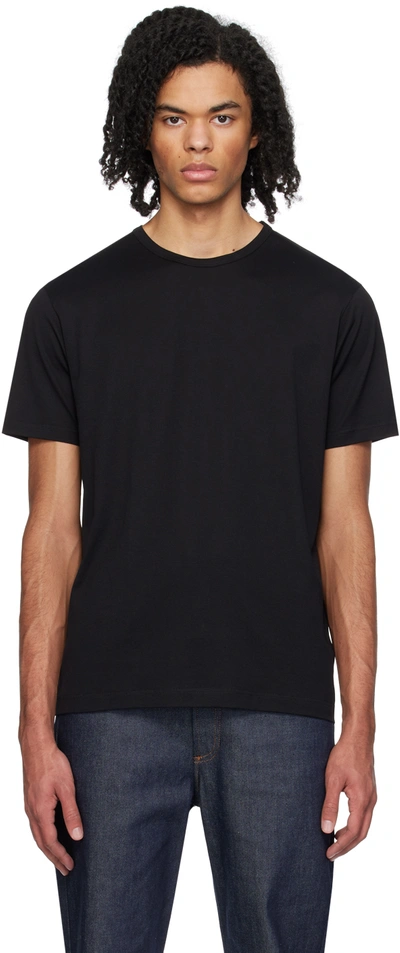 Shop Sunspel Black Classic T-shirt