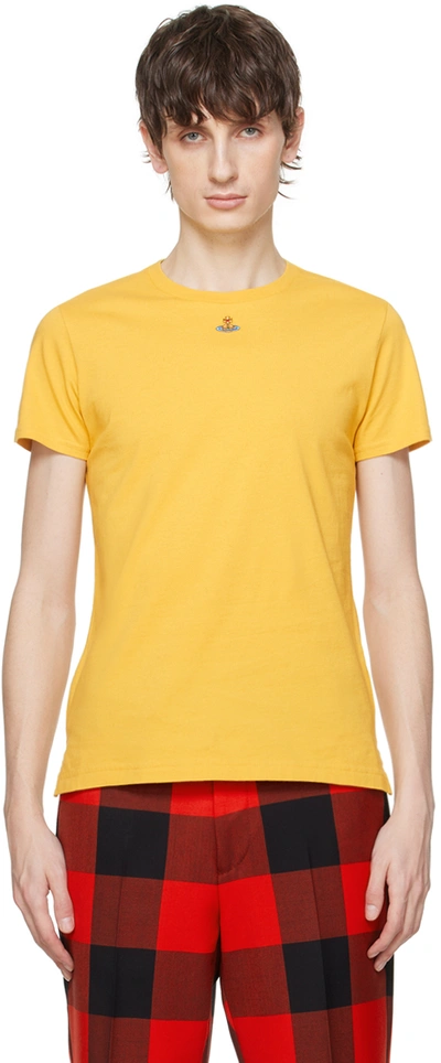 Shop Vivienne Westwood Yellow Orb Peru T-shirt In Ss24-e403
