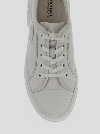 Shop Michael Michael Kors Flat Shoes In Optic White