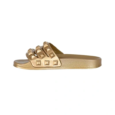 Shop Carmen Sol Carmensita Platform Slide Sandals In Gold