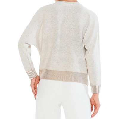 Nic + Zoe Constellation Womens Embellished Knit Pullover Sweater In Multi