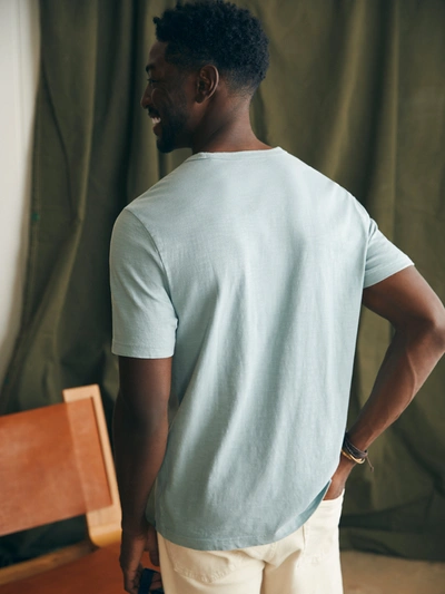 Shop Faherty Sunwashed T-shirt In Hull Teal