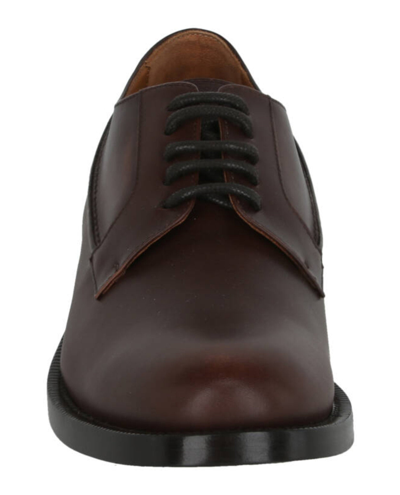 Shop Burberry Leather Oxfords In Brown