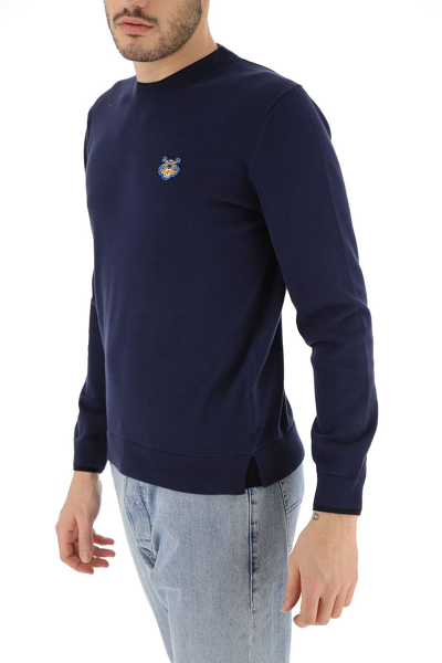 Shop Kenzo Cotton Men's Sweater In Blue