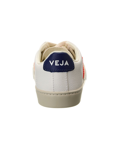 Shop Veja Small Esplar Leather Sneaker In White
