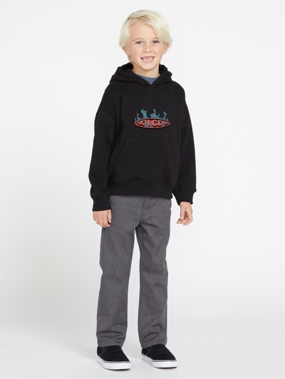 Shop Volcom Little Boys Combust Fleece Pullover - Black