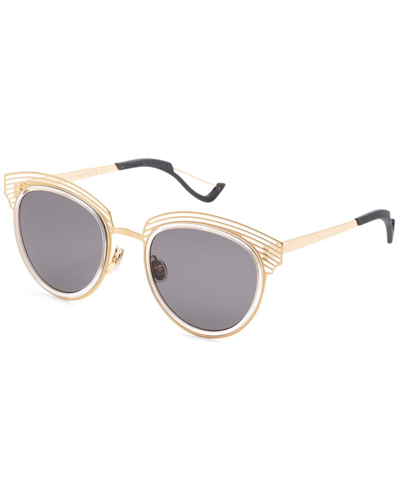 Shop Dior Women's Enigme 51mm Sunglasses In Beige