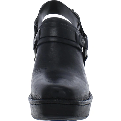 Shop Born Hudson Womens Leather Slip On Clogs In Black