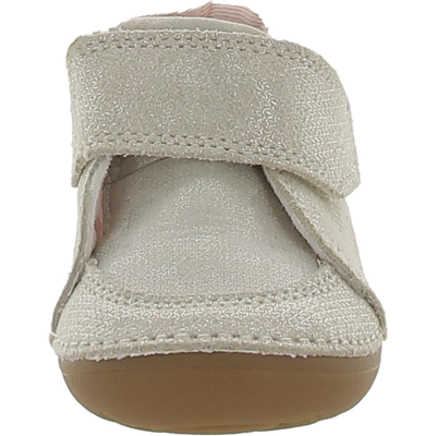 Shop Stride Rite Sm Mateo Girls Leather Toddler Booties In White