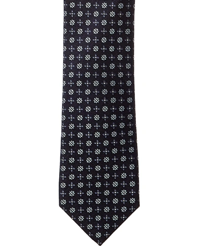 Shop Ted Baker Caliban Navy Silk Tie In Blue