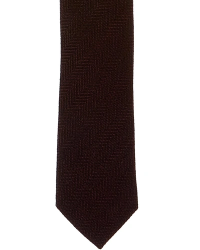 Shop Ted Baker Thallo Dark Red Wool Tie