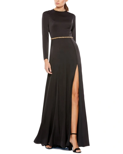 Shop Mac Duggal A-line Gown In Black