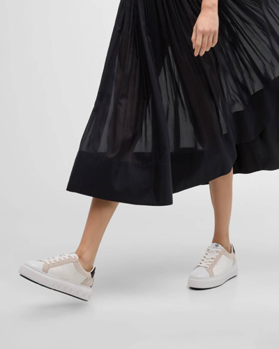 Shop Tory Burch Ladybug Sneaker In Titanium White/black In Multi