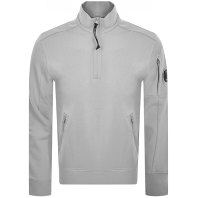 Shop C P Company Cp Company Half Zip Sweatshirt Grey